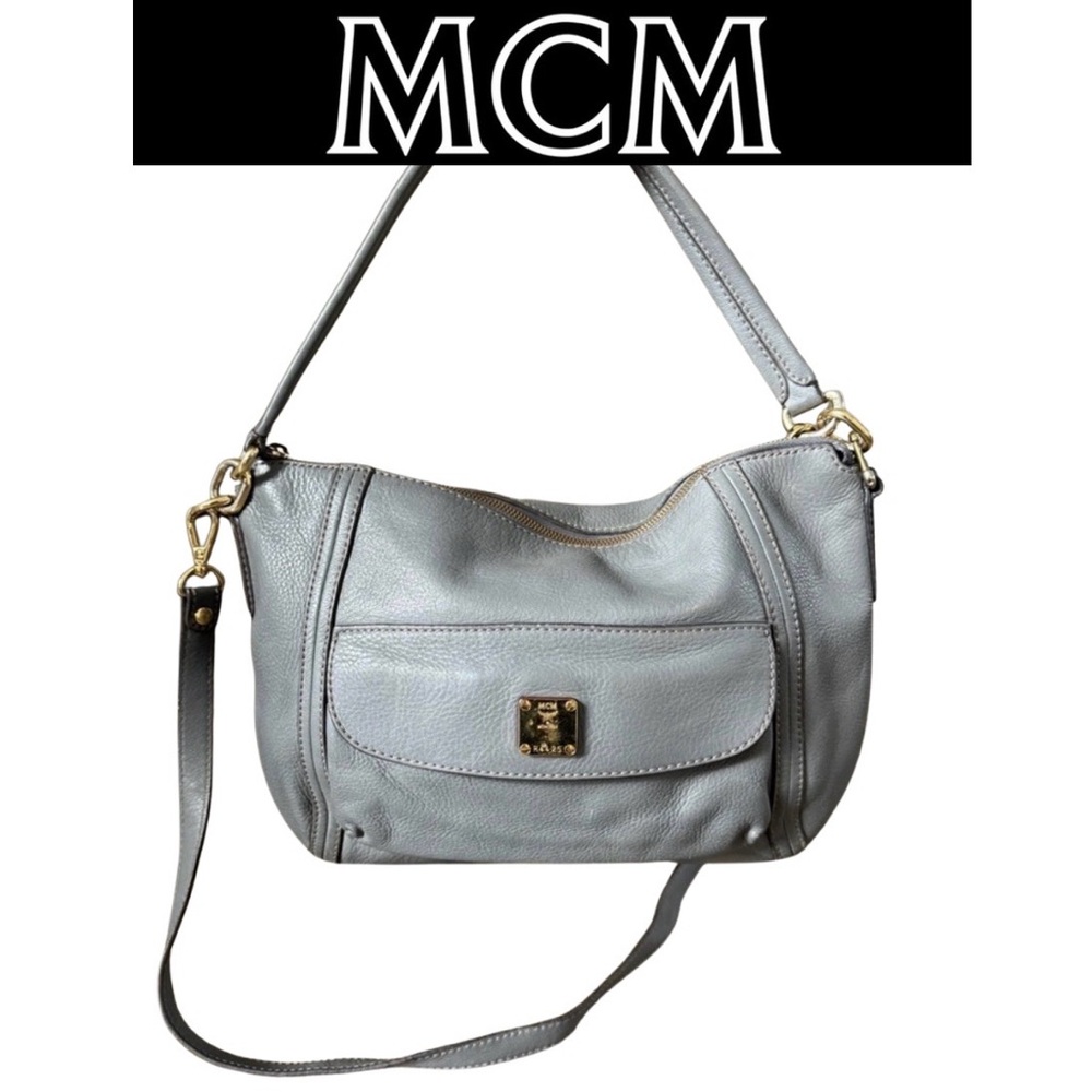 MCM Gray Two Way Handbag, EUC